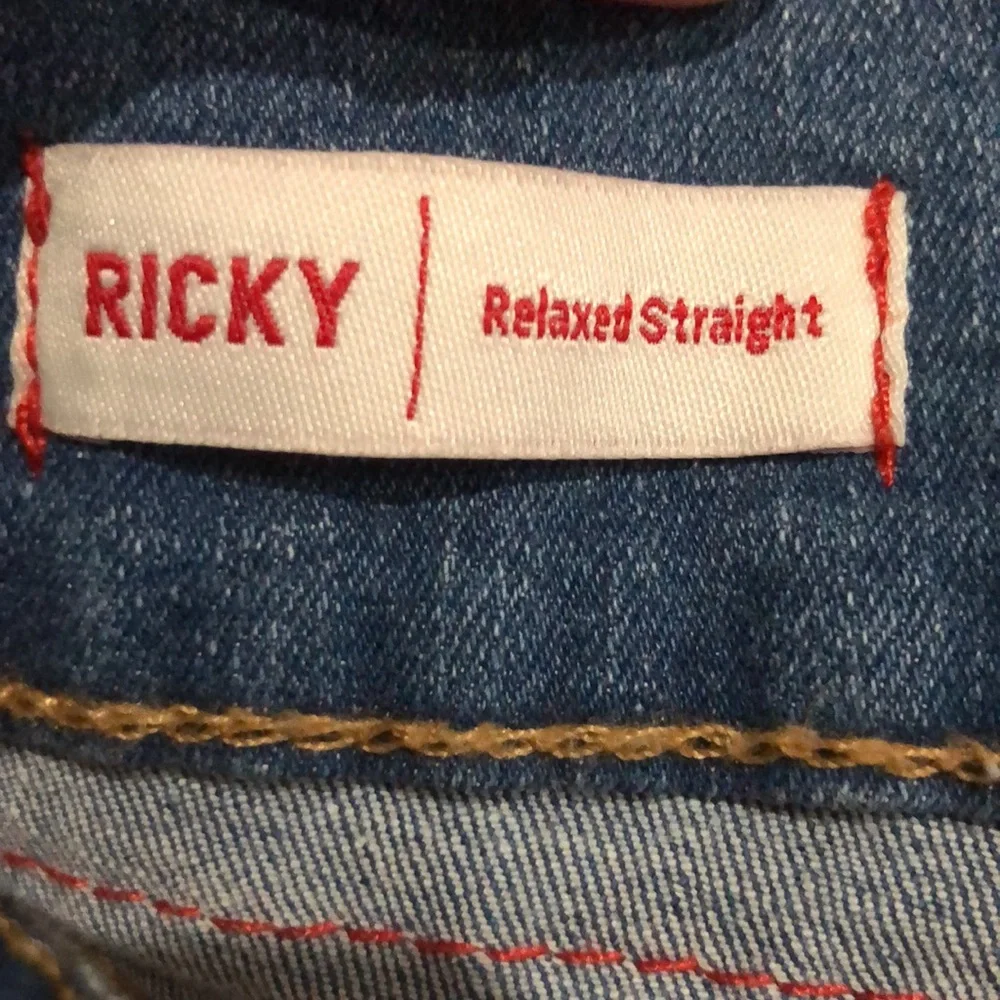 TRUE RELIGION RICKY relaxed straight fit denim jeans size 34